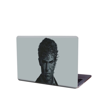 Picture of Face of Cruel Man Removeable Laptop Sticker for Back Side skin for any kind of Laptop  ART-5457 - Multicolor
