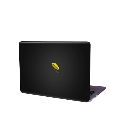 Picture of A Yellow Umbrella Removeable Laptop Sticker for Back Side skin for any kind of Laptop  ART-5477 - Multicolor