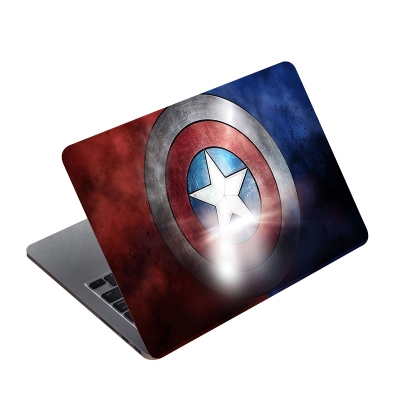 Picture of Captain America Sheild Premium Laptop Sticker AR-5204 - Multicolor