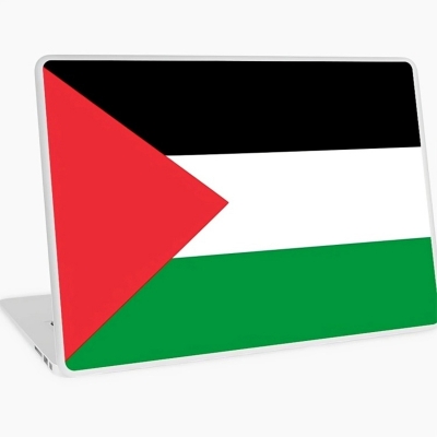 Picture of Palestine Flag Laptop Skins for Sale | Redbubble AR-8041 - Multicolor