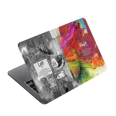 Picture of Brain Left Right Premium Laptop Sticker AR-5013 - Multicolor