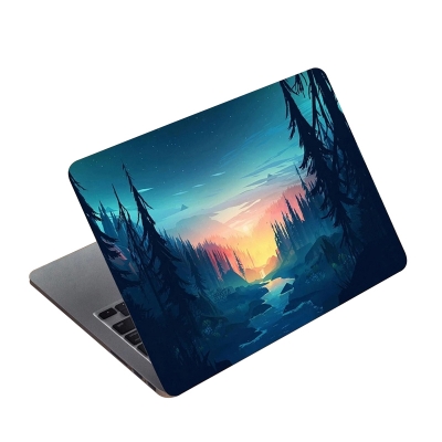 Picture of A River Towards Sunshine Premium Laptop Sticker AR-5935 - Multicolor