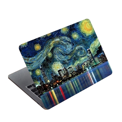 Picture of Beautiful City Night Art Premium Laptop Sticker AR-5372 - Multicolor