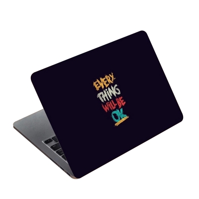 Picture of Everything Will Be ok Premium Laptop Sticker AR-5624 - Multicolor