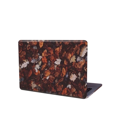 Picture of Dry Leaf Poster Removeable Laptop Sticker for Back Side Laptop skin for any kind of Laptop - Multicolor