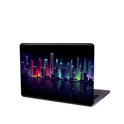 Picture of City Light Building Removeable Laptop Sticker for Back Side skin for any kind of Laptop  ART-5549 - Multicolor