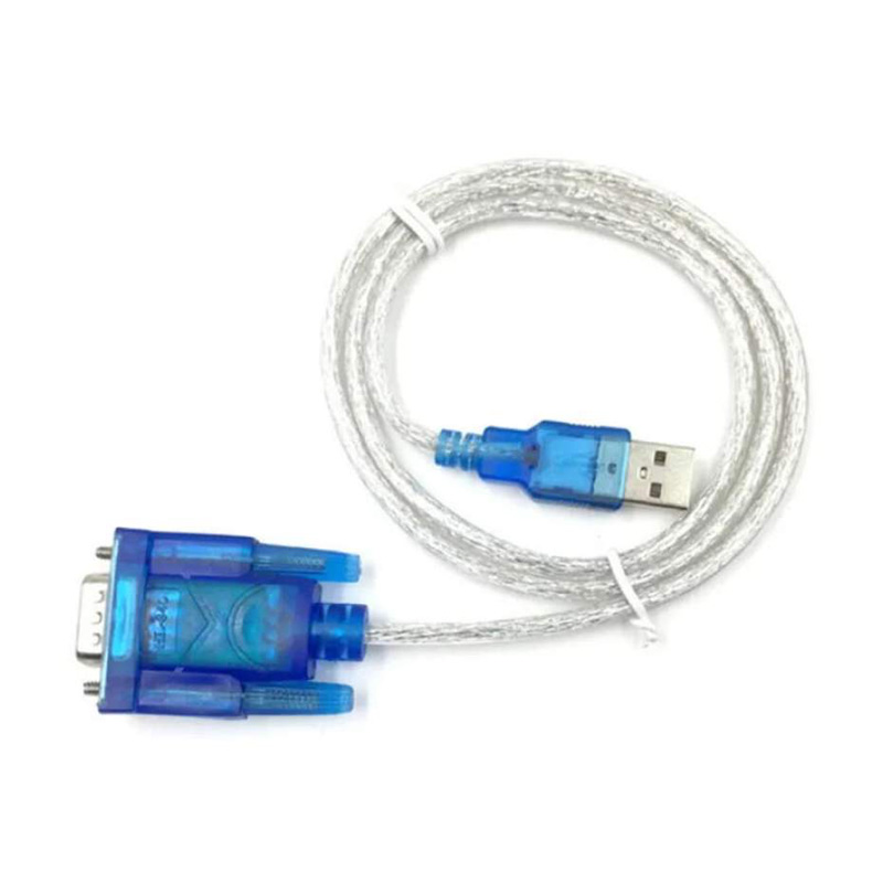Picture of USB to RS232 DB9 9-Pin Male Serial Converter Cable | USB to COM Port Adapter White