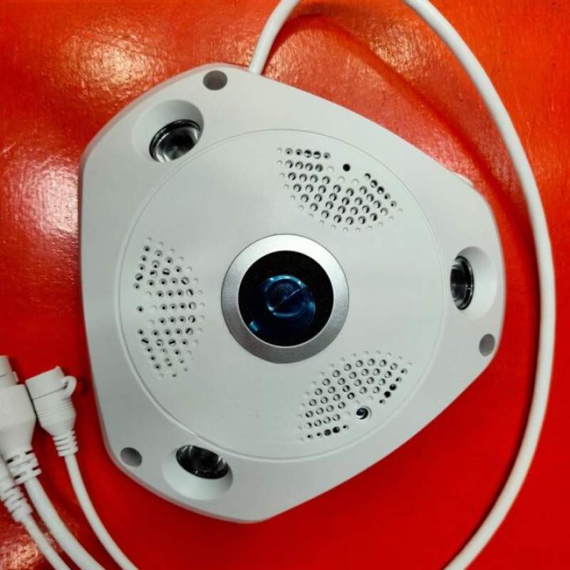 Picture of Q8 VR Cam 3MP Outdoor WiFi IP Camera | 360° Panoramic | Two-Way Audio | Color Night Vision | Motion Detection | Waterproof CCTV White
