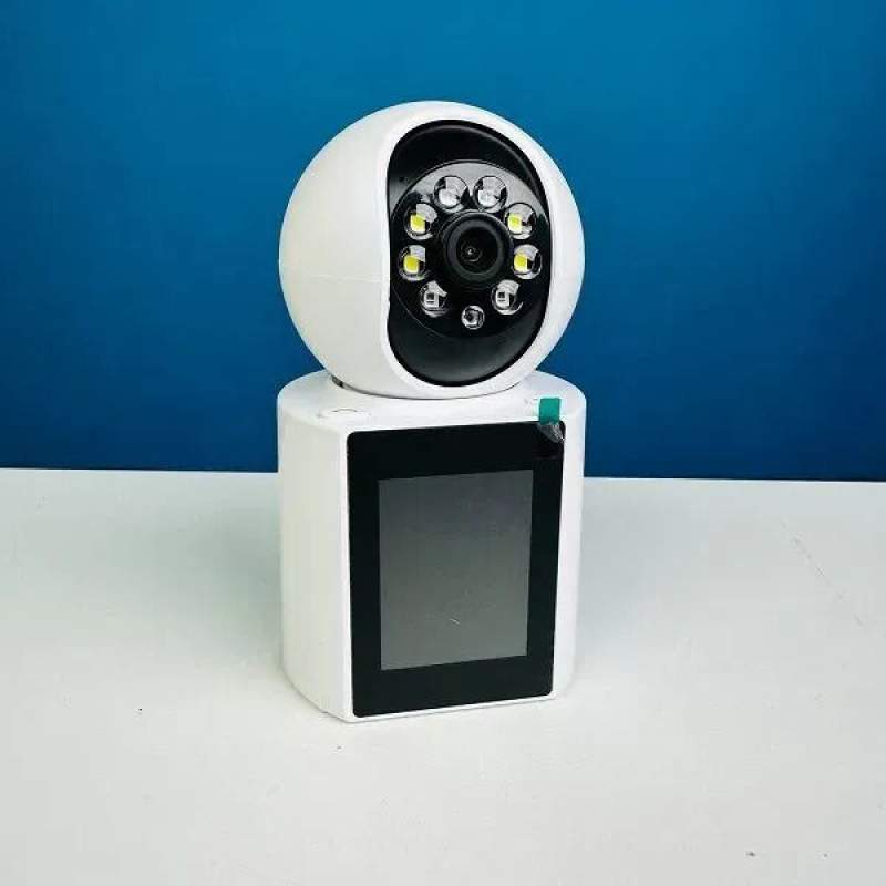 Picture of Q25 Display Doll 3MP WiFi Smart IP Camera with Video Calling Display | 360° PTZ | Two-Way Audio | Motion Detection | Night Vision | V380 App White