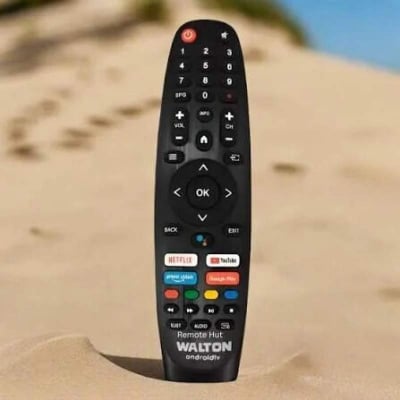 Picture of Walton Smart LED TV Voice Remote Control | Bluetooth Voice Remote | Google Assistant Compatible Black
