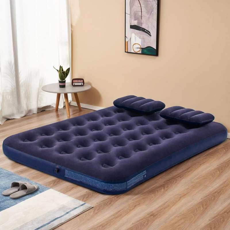 Picture of Factory Price Portable Inflatable Mattress Air Cushion Bed Blue
