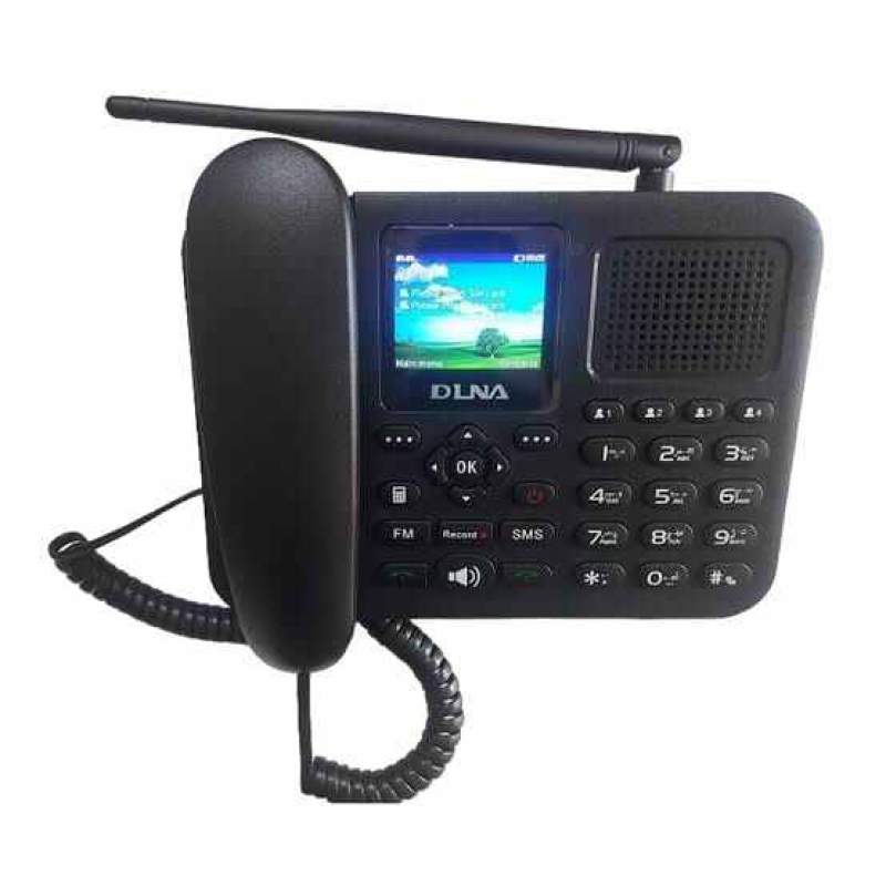 Picture of DLNA ZT9000 2sim Telephone with Colorful LCD for Office Home Black