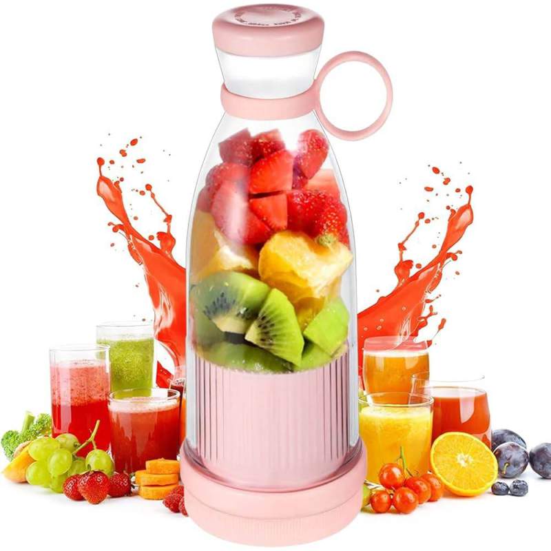 Picture of Electric Portable Mini Juicer Bottle | USB Rechargeable Personal Blender | 350ML Smoothie Maker | 6 Blade Fruit Juicer Cup | Wireless Portable Blender Multicolor