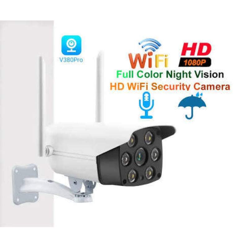 Picture of V380 K6 3MP 1536P WiFi Outdoor IP Camera | Full Color Night Vision | Waterproof | Two-Way Audio | Motion Detection | V380 Pro Security Camera White