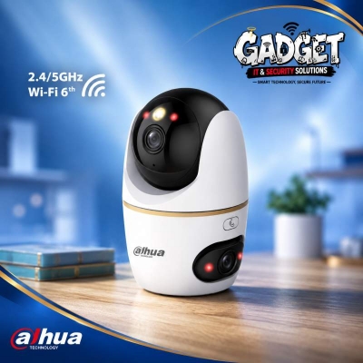 Picture of Dahua Hero H3D-3F 3+3MP / H5D-5F 5+5MP Dual Lens WiFi IP Camera | Full Color Night Vision | AI Human & Pet Detection | Dual Band WiFi 2.4G/5G | Auto Tracking | Two-Way Audio | Indoor CCTV Camera 
