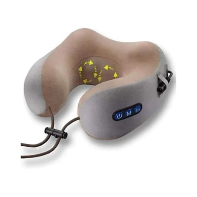 Picture of Electric U-Shaped Neck Massager Pillow | Rechargeable Cervical Shoulder Massage Pillow | 3D Shiatsu Neck & Shoulder Massager | Travel Neck Massage Cushion Multicolor