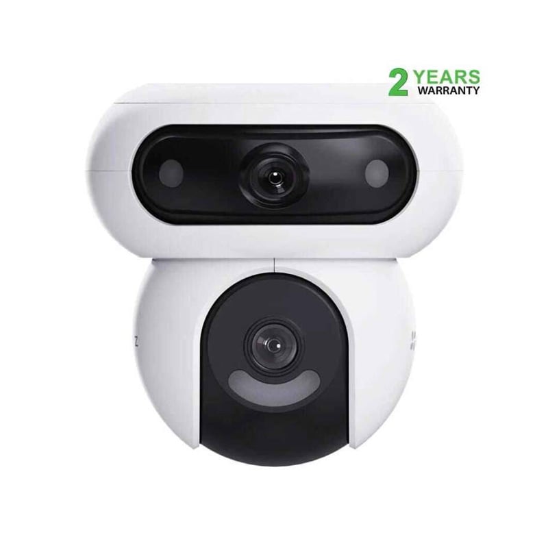 Picture of EZVIZ H90 Dual (2.8mm+6mm) (4MP+4MP) Dual Lens Pan & Tilt Wi-Fi Camera | AI Human & Vehicle Detection | Color Night Vision | Active Defense White