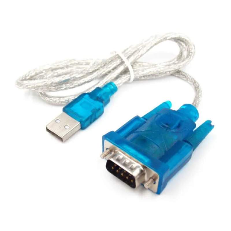 Picture of USB to RS232 DB9 9-Pin Male Serial Converter Cable | USB to COM Port Adapter White