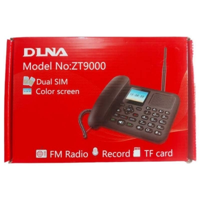Picture of DLNA ZT9000 2sim Telephone with Colorful LCD for Office Home Black