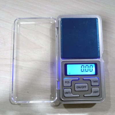 Picture of Professional Mini Digital Pocket Scale 500g x 0.01g | Jewelry Gold Weight Scale | Portable High Precision Digital Balance with Backlight Grey