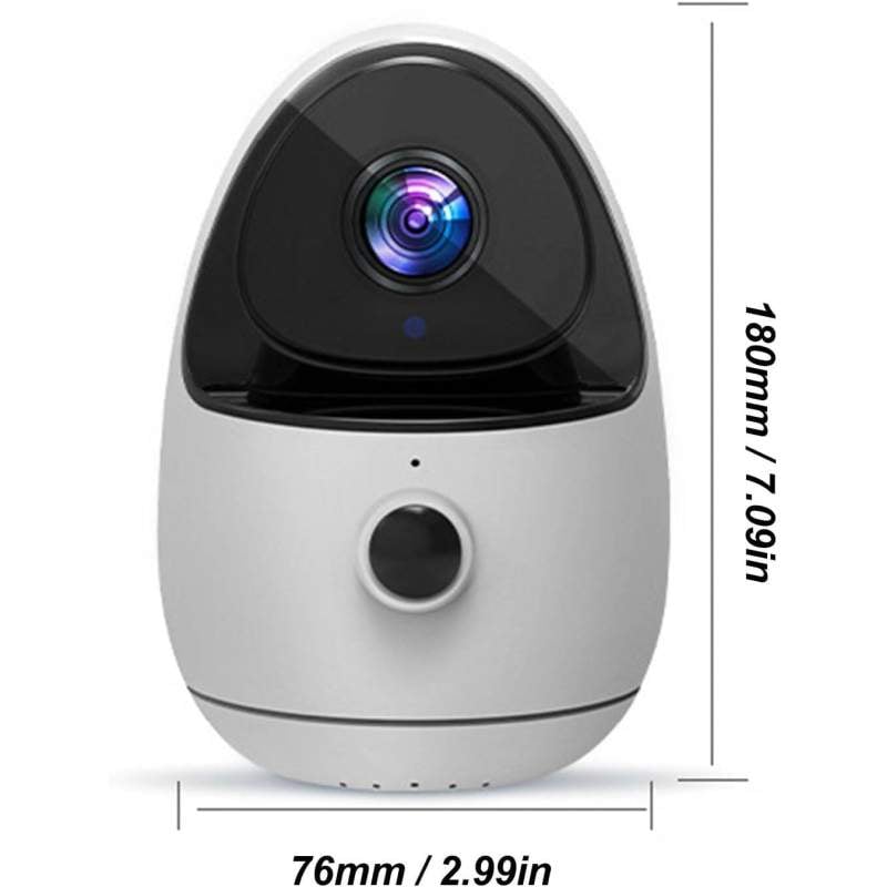 Picture of Bewinner 1080P Wireless Indoor WiFi IP Camera | V380 Pro App | AI Human Detection | Night Vision | Two-Way Audio | Battery Powered Security Camera White