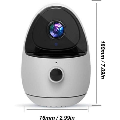 Picture of Bewinner 1080P Wireless Indoor WiFi IP Camera | V380 Pro App | AI Human Detection | Night Vision | Two-Way Audio | Battery Powered Security Camera White