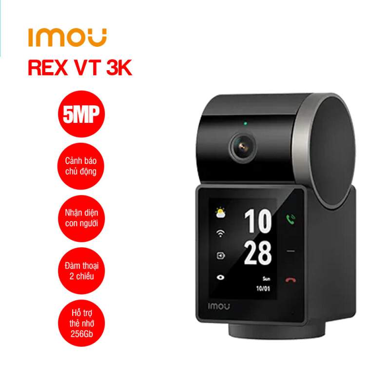Picture of IMOU Rex VT 5MP 3K WiFi IP Camera | One-Touch Video Call | AI Human & Pet Detection | 360° Pan Tilt | Two-Way Audio | Indoor CCTV 