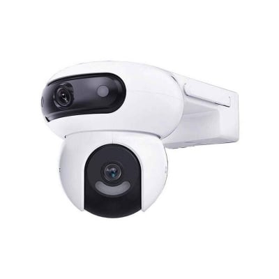 Picture of EZVIZ H90 Dual (2.8mm+6mm) (4MP+4MP) Dual Lens Pan & Tilt Wi-Fi Camera | AI Human & Vehicle Detection | Color Night Vision | Active Defense White