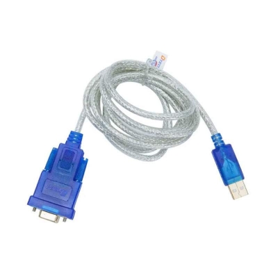 Picture of USB to RS232 DB9 9-Pin Male Serial Converter Cable | USB to COM Port Adapter White