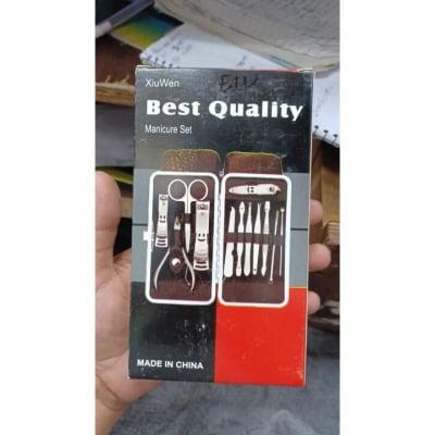 Picture of 12PCS Manicure Pedicure Set | Professional Stainless Steel Nail Clipper Kit Silver