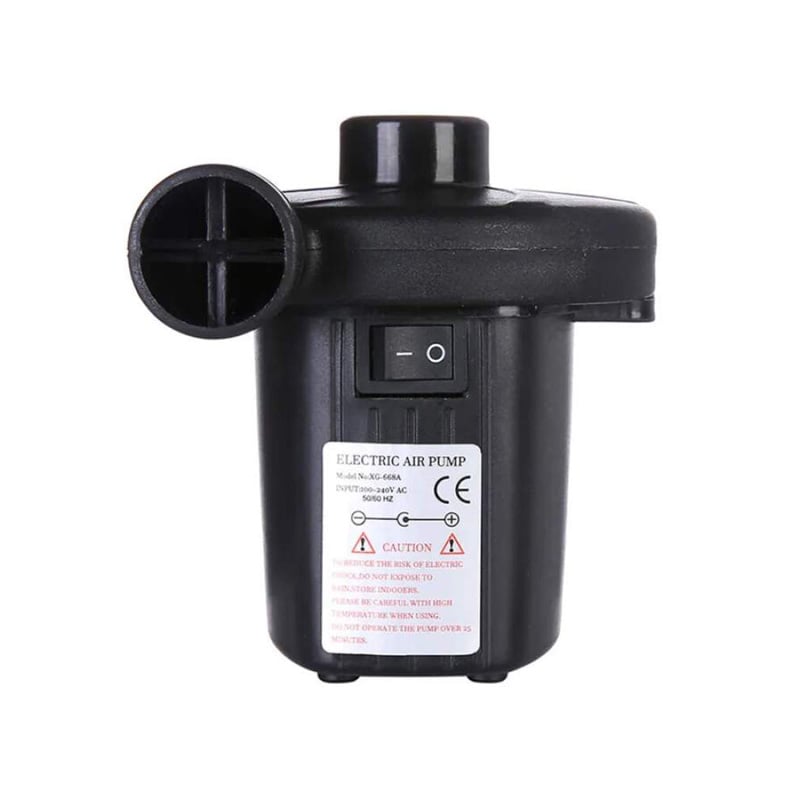 Picture of Electric Air Pump | High Power Household & Car Air Inflator | Portable Quick Inflate Air Pump | 3 Nozzle Electric Air Pump for Air Bed, Pool & Inflatable Toys Black