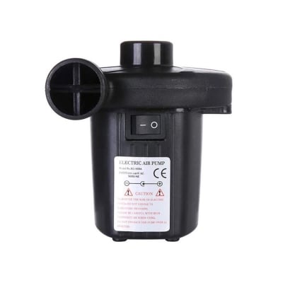 Picture of Electric Air Pump | High Power Household & Car Air Inflator | Portable Quick Inflate Air Pump | 3 Nozzle Electric Air Pump for Air Bed, Pool & Inflatable Toys Black