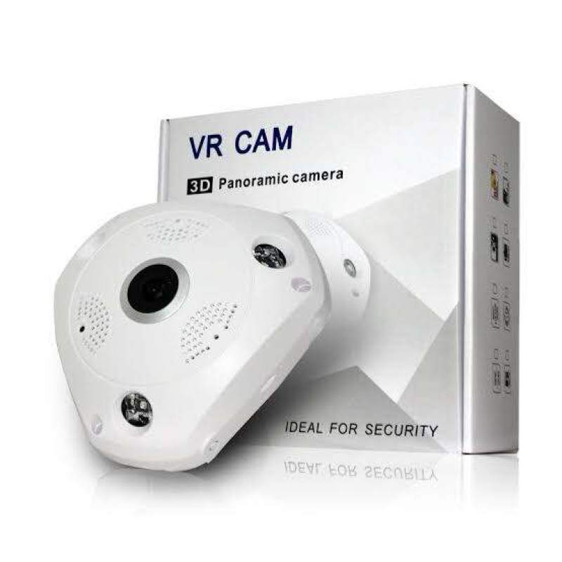 Picture of Q8 VR Cam 3MP Outdoor WiFi IP Camera | 360° Panoramic | Two-Way Audio | Color Night Vision | Motion Detection | Waterproof CCTV White