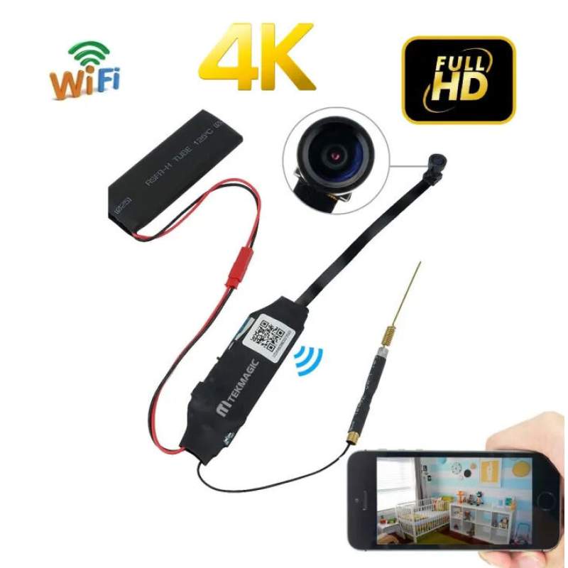 Picture of Full HD 1080P Wifi ip P2P Module Mini DV DVR Wireless IP Surveillance Security Ribbon Camera-S06 Black