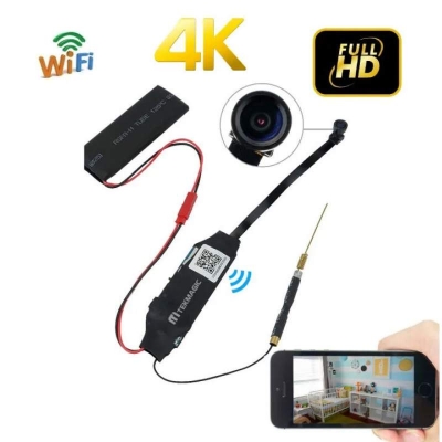 Picture of Full HD 1080P Wifi ip P2P Module Mini DV DVR Wireless IP Surveillance Security Ribbon Camera-S06 Black
