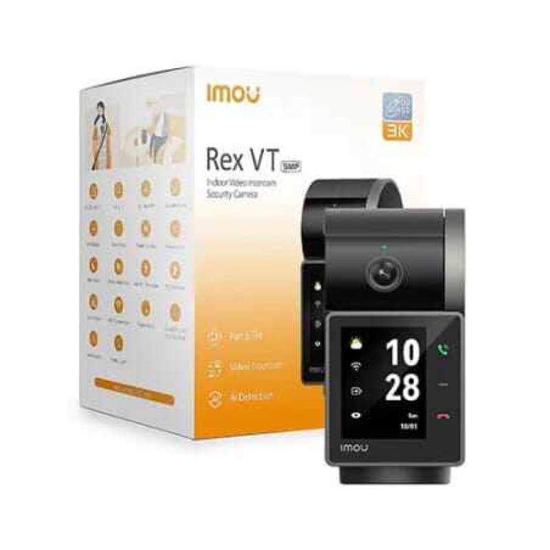 Picture of IMOU Rex VT 5MP 3K WiFi IP Camera | One-Touch Video Call | AI Human & Pet Detection | 360° Pan Tilt | Two-Way Audio | Indoor CCTV 