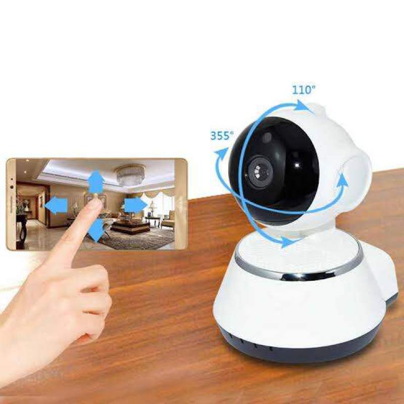 Picture of V380 Smart Mini Doll WiFi IP Camera 2MP 1080P HD | 355° PTZ | Two-Way Audio | Night Vision | Motion Detection | Micro SD Support White
