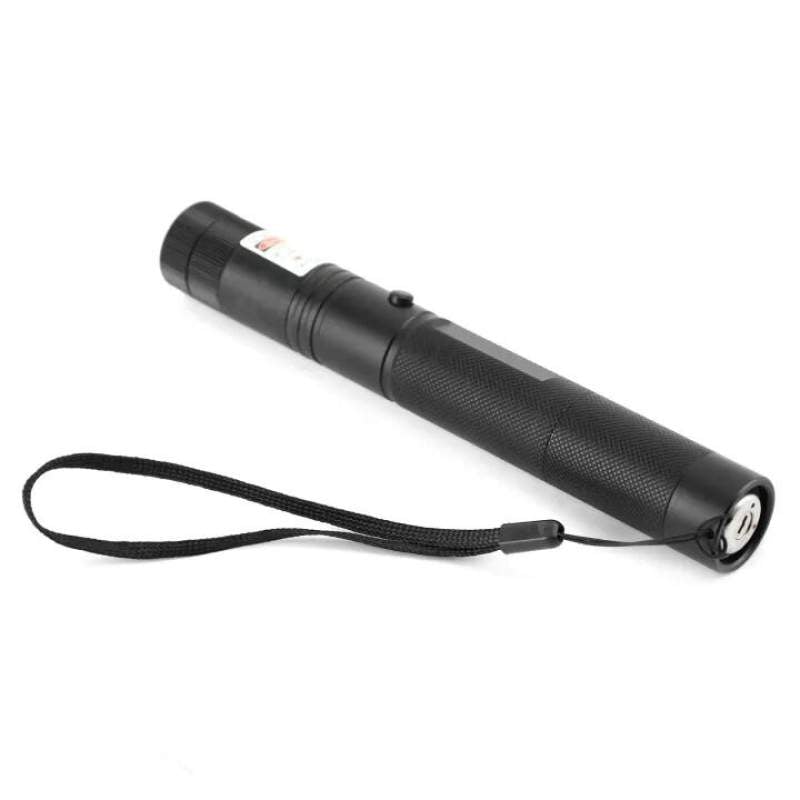 Picture of Laser Pointer Light Rechargeable Green Adjustable Burn Match Light goes up to the plane Black