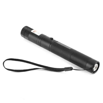 Picture of Laser Pointer Light Rechargeable Green Adjustable Burn Match Light goes up to the plane Black