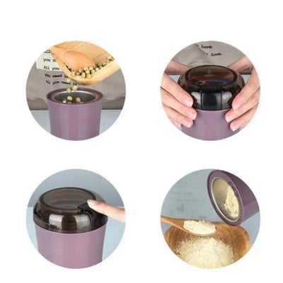 Picture of Mini Electric Coffee Grinder | Multifunction Coffee Bean & Spice Grinder | Stainless Steel Grain Mill | Dry Masala, Nuts & Cereals Grinding Machine Multicolor