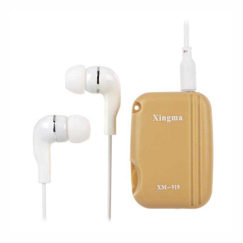 Picture of XINGMA XM-919T Pocket Hearing Aid | Behind-the-Ear Sound Amplifier | Adjustable Volume | Lightweight Hearing Ear Machine for Seniors & Adults White
