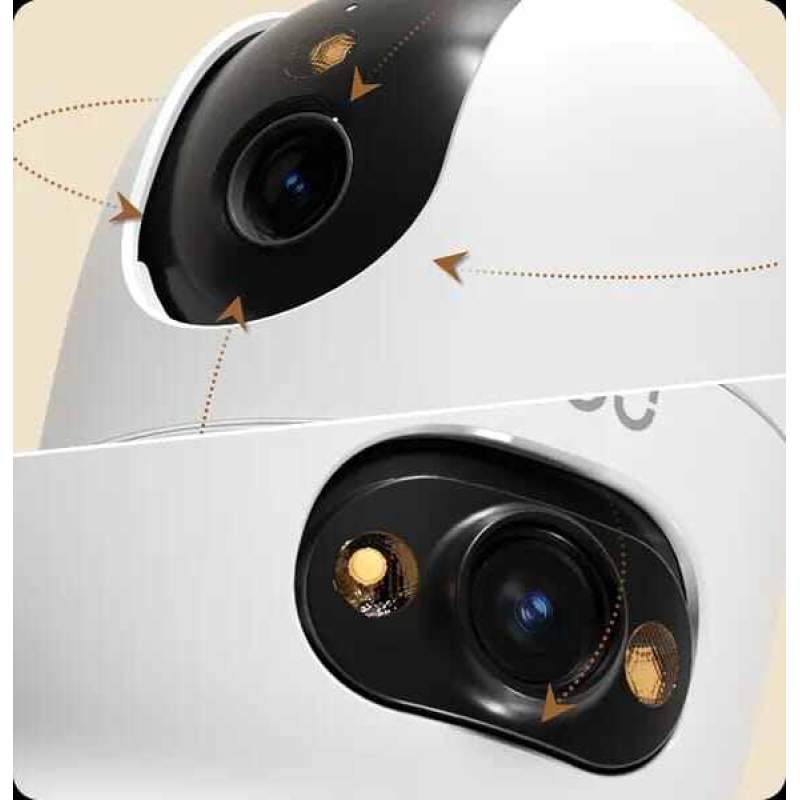 Picture of IMOU Ranger 2 Dual (3+3MP) Wi-Fi 6 Dual Lens Smart Security Camera | Dual Band | AI Human & Pet Detection | Video Calling | Full Color Night Vision White
