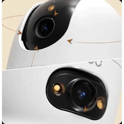 Picture of IMOU Ranger 2 Dual (3+3MP) Wi-Fi 6 Dual Lens Smart Security Camera | Dual Band | AI Human & Pet Detection | Video Calling | Full Color Night Vision White
