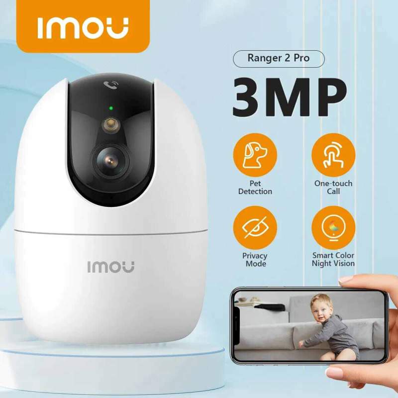 Picture of IMOU Ranger 2 Pro 2K (3MP)2 Years FREE Cloud Storage Included| Wi-Fi Smart Security Camera | AI Human Detection | Full Color Night Vision |  Privacy Mode | Video Calling | Smart Tracking | Two-Way Audio, IP65 