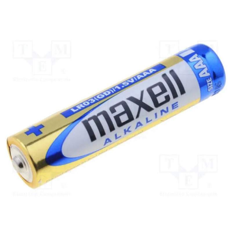 Picture of Maxell LR03 AAA 1.5V Alkaline Battery | Long Lasting | High Performance | Leak Resistant | 2 Pcs Pack Multicolor