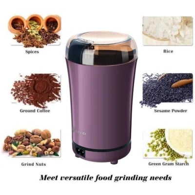 Picture of Mini Electric Coffee Grinder | Multifunction Coffee Bean & Spice Grinder | Stainless Steel Grain Mill | Dry Masala, Nuts & Cereals Grinding Machine Multicolor