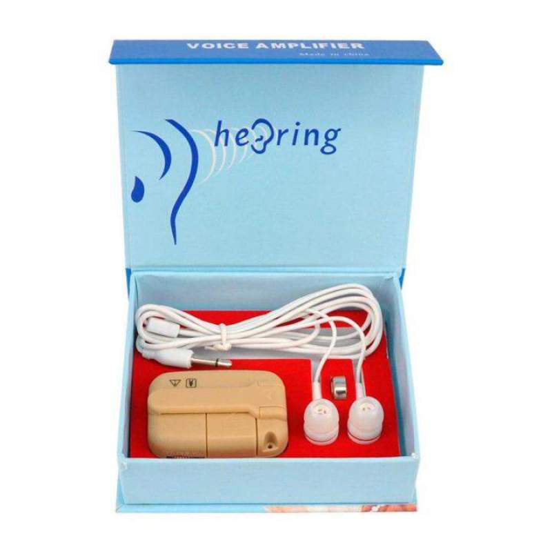 Picture of XINGMA XM-919T Pocket Hearing Aid | Behind-the-Ear Sound Amplifier | Adjustable Volume | Lightweight Hearing Ear Machine for Seniors & Adults White