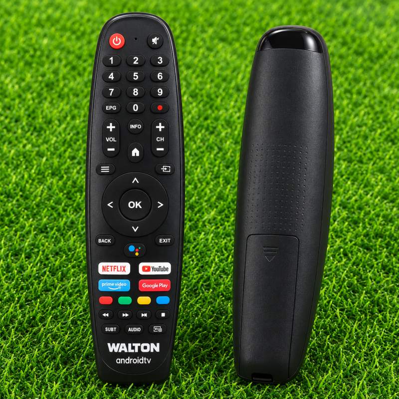 Picture of Walton Smart LED TV Voice Remote Control | Bluetooth Voice Remote | Google Assistant Compatible Black