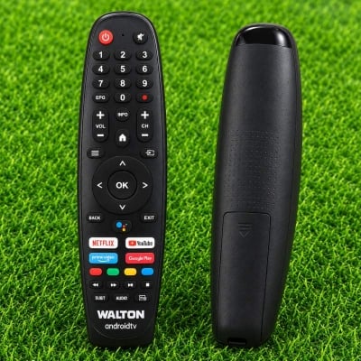 Picture of Walton Smart LED TV Voice Remote Control | Bluetooth Voice Remote | Google Assistant Compatible Black