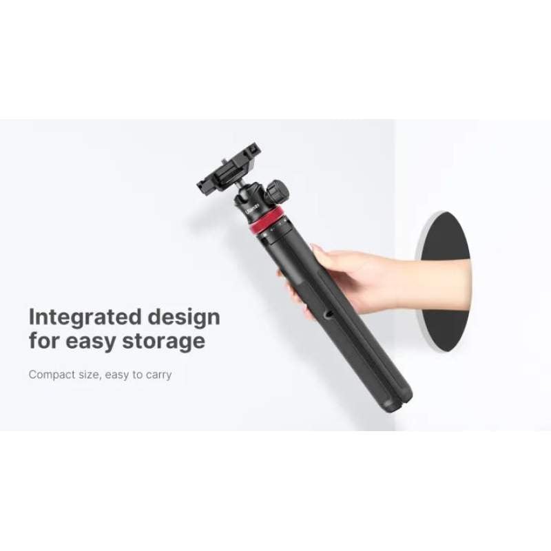 Picture of Ulanzi MT-44 Extendable Vlog Tripod | Selfie Stick with Phone Holder | Camera Tripod for Mobile, DSLR, Mirrorless & Action Camera Black